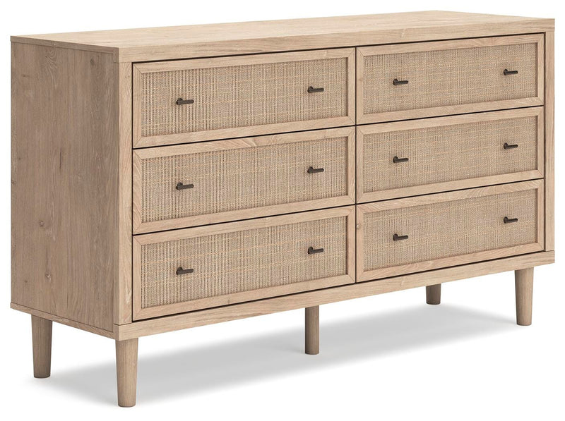 Cielden Two-tone Queen Upholstered Bed, Dresser and 2 Nightstands - B1199B20