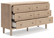 Cielden Two-tone Queen Upholstered Bed, Dresser and 2 Nightstands - B1199B20