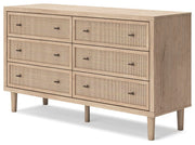 Cielden Two-tone Queen Upholstered Bed, Dresser and 2 Nightstands - B1199B20
