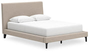 Cielden Two-tone Queen Upholstered Bed, Dresser and 2 Nightstands - B1199B20