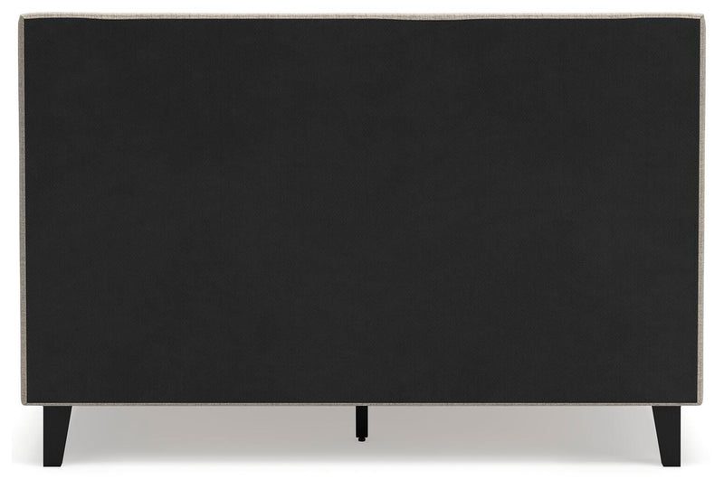 Cielden Two-tone Queen Upholstered Bed, Dresser and 2 Nightstands - B1199B20