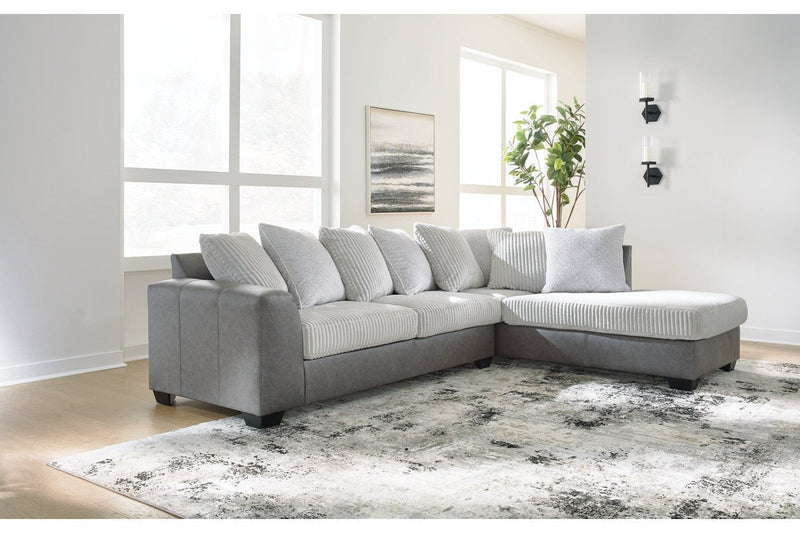 Clairette Court Alloy 2 - Piece Sectional with Chaise - Lara FurnitureSectional