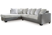 Clairette Court Alloy 2 - Piece Sectional with Chaise - Lara FurnitureSectional