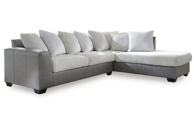 Clairette Court Alloy 2 - Piece Sectional with Chaise - Lara FurnitureSectional