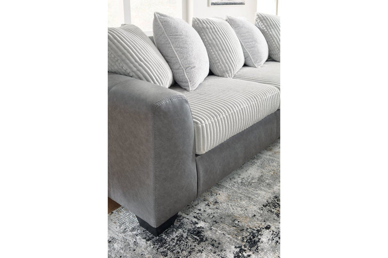 Clairette Court Alloy 2 - Piece Sectional with Chaise - Lara FurnitureSectional