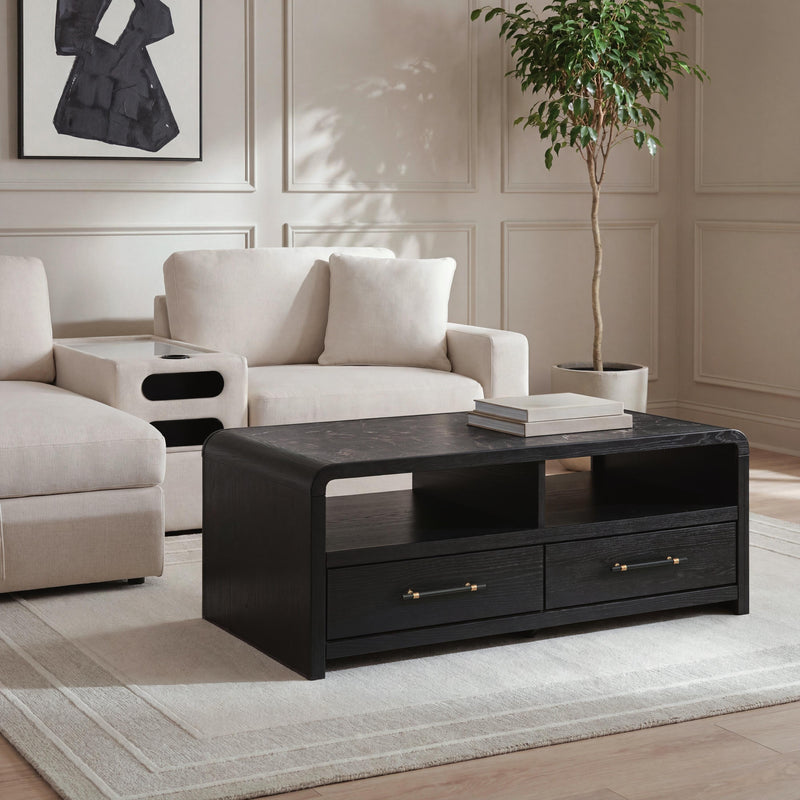 Clanden Black Coffee Table - T1540-1
