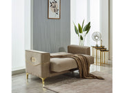 Clara 3-pieces (Sofa & Loveseat & Chair) Livingroom Set Beige in Beige - 101-CLA-LV260-321