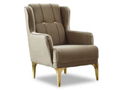 Clara 3-pieces (Sofa & Loveseat & Chair) Livingroom Set Beige in Beige - 101-CLA-LV260-321