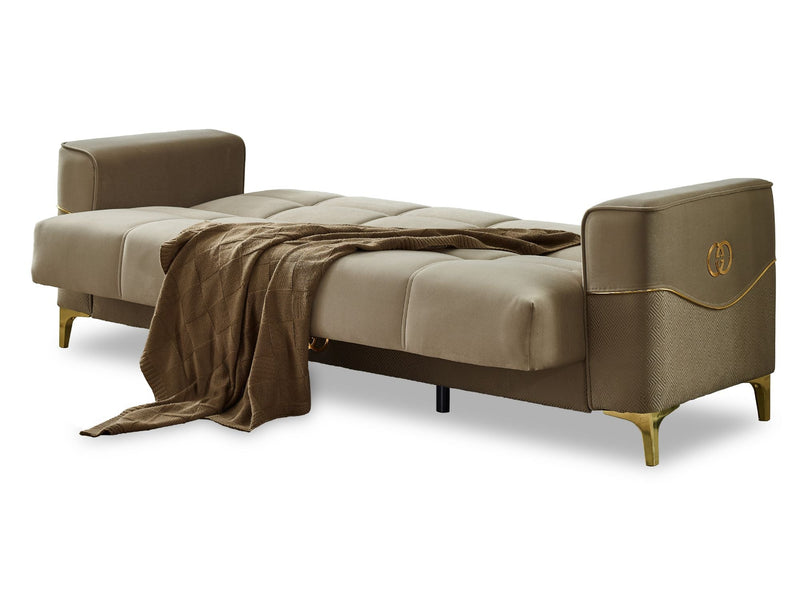 Clara 3-pieces (Sofa & Loveseat & Chair) Livingroom Set Beige in Beige - 101-CLA-LV260-321