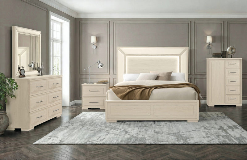 Clara Beige Full Bed Group - CLARA-BEIGE-FBG