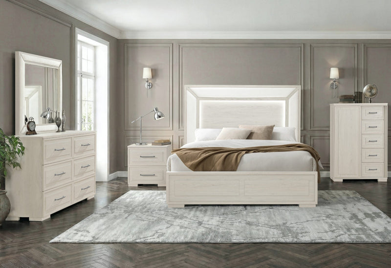 Clara Beige Nightstand - CLARA-BEIGE-NS