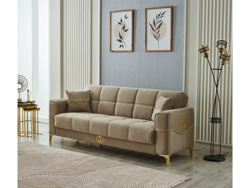 Clara Convertible Sofa Beige in Beige - 101-CLA-LV260-3
