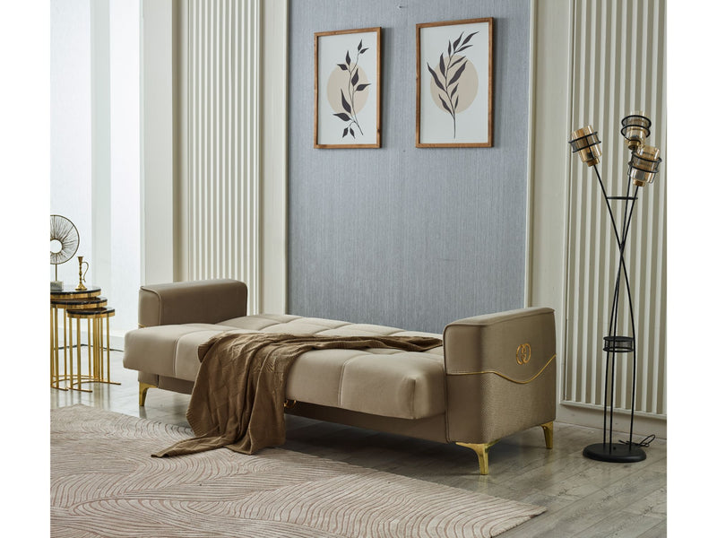 Clara Convertible Sofa Beige in Beige - 101-CLA-LV260-3