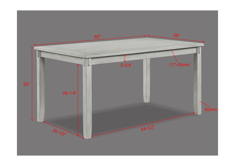 Clara Driftwood Dining Set - Lara FurnitureDining Room Set
