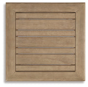 Clare View 2 Outdoor Chairs with End Table in Beige from Ashley - Lara Furniture