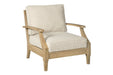 Clare View Beige Lounge Chair with Cushion - Gate FurnitureLounge Chair