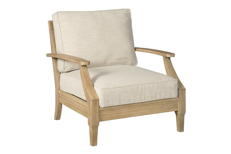 Clare View Beige Lounge Chair with Cushion - Lara FurnitureLounge Chair