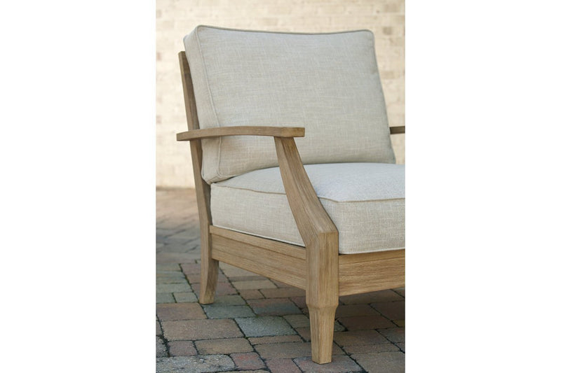 Clare View Beige Lounge Chair with Cushion - Lara FurnitureLounge Chair