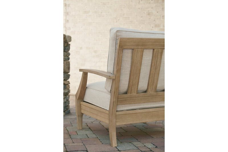Clare View Beige Lounge Chair with Cushion - Lara FurnitureLounge Chair