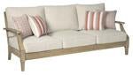 Clare View Beige Sofa with Cushion - Lara FurnitureSofa