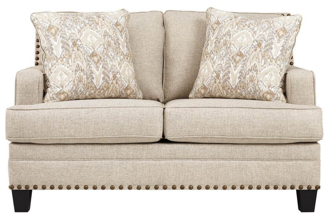 Claredon Linen Loveseat - Gate FurnitureLoveseat