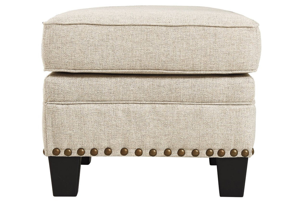 Claredon Linen Ottoman - Gate FurnitureOttoman