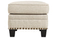 Claredon Linen Ottoman - Gate FurnitureOttoman