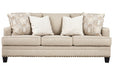 Claredon Linen Sofa - Gate FurnitureSofa