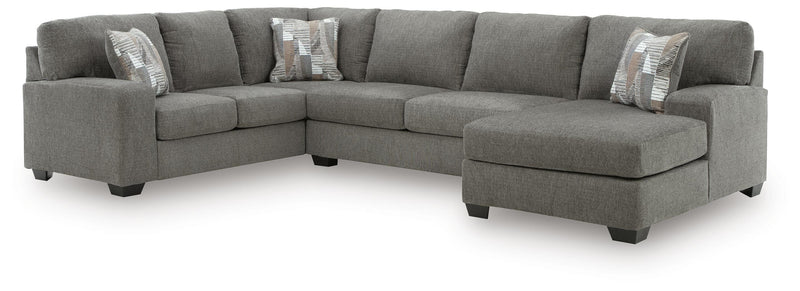 Clarington Greystone 3-Piece Sectional with Chaise - PC48405S2