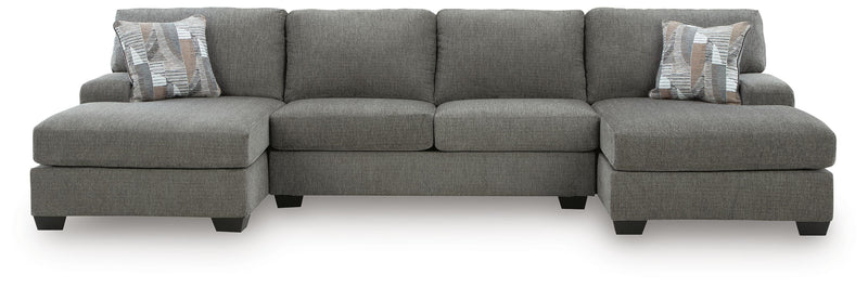 Clarington Greystone 3-Piece Sectional with Double Chaise - PC48405S3