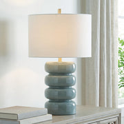 Clayard Gray Blue Table Lamp - L100964