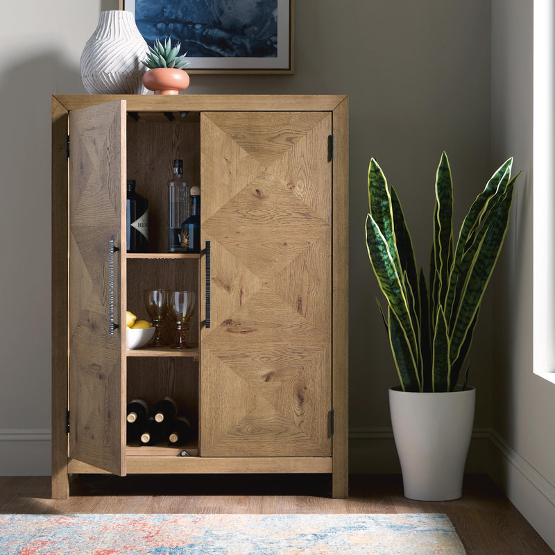 Clayburns Light Brown Bar Cabinet - A4000744