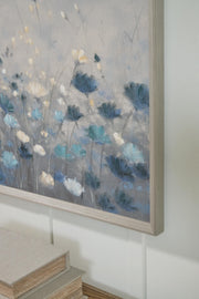 Claydale Gray/Blue/White Wall Art - A8000552
