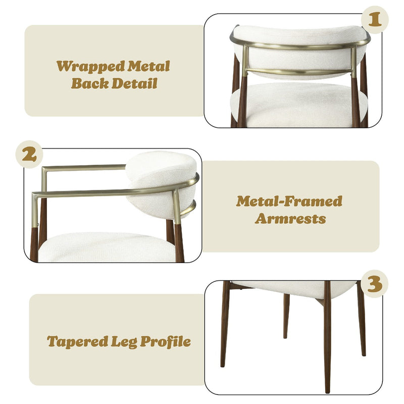 Clayten Arm Chair (Set-2) - DN07001