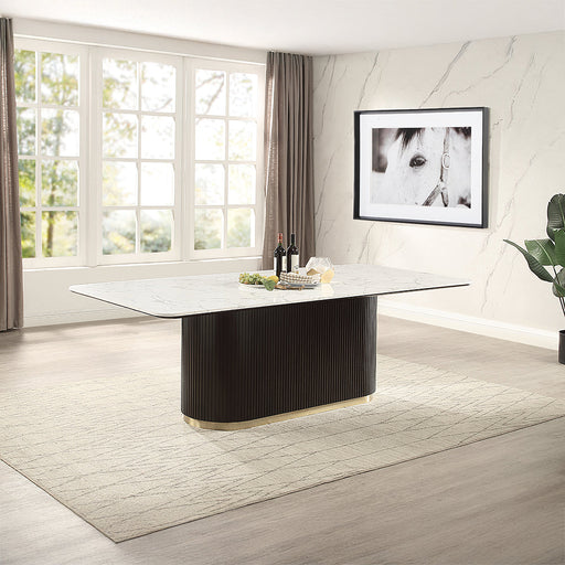Clayten Dining Table w/Marble Top - DN06160
