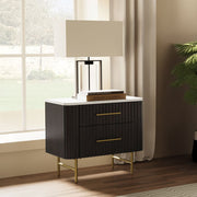 Clayten Nightstand w/Marble Top - BD04093