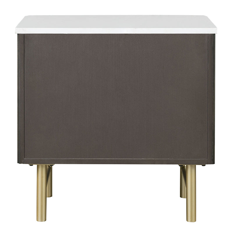 Clayten Nightstand w/Marble Top - BD04093