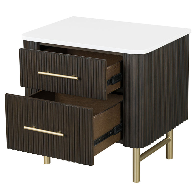 Clayten Nightstand w/Marble Top - BD04093