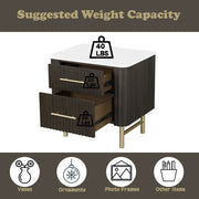 Clayten Nightstand w/Marble Top - BD04093