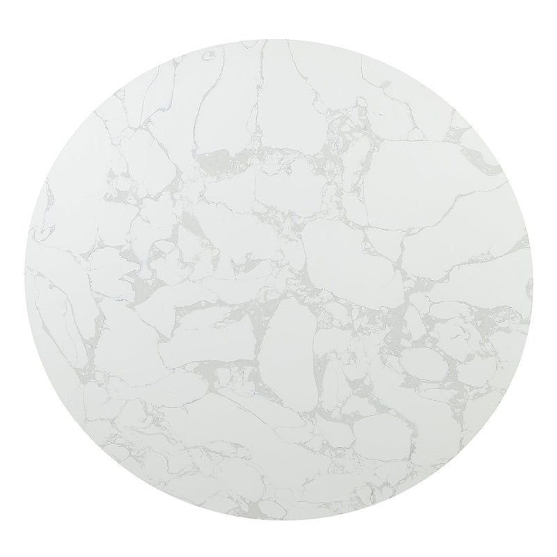 Clayten Round Dining Table w/Marble - DN03950