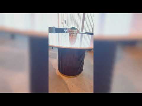 Clayten Round Dining Table w/Marble - DN03950
