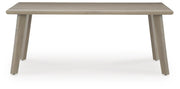 Cliff Trails Beige Outdoor Dining Table - PCP690-625
