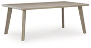 Cliff Trails Outdoor Dining Table and 4 Chairs in Beige - PKG021151