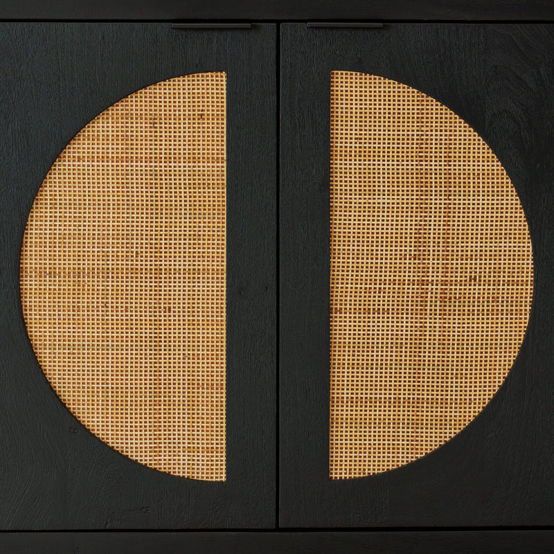 Cliffiings Black/Natural Accent Cabinet - A4000575