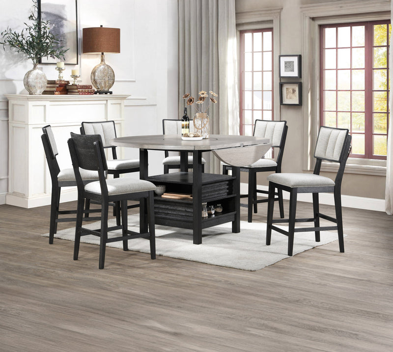 Cline Black/Gray Counter Height Dining Table - Lara FurnitureCounter Height Table