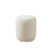 Cloe Ivory Boucle Stool - CLOEIVORY-STO