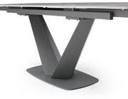 Cloud Table With 1218 Swivel Grey Chairs Set - Lara FurnitureDining Room Set