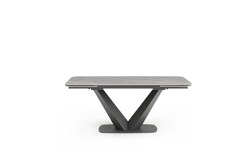 Cloud Table With 1218 Swivel Grey Chairs Set - Lara FurnitureDining Room Set