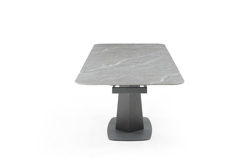 Cloud Table With 1218 Swivel Grey Chairs Set - Lara FurnitureDining Room Set