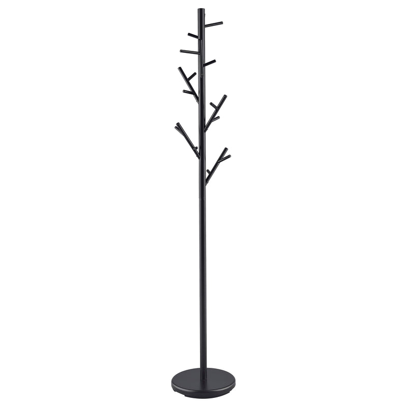 Clover 18 Hook Freestanding Metal Coat Rack Hat Hanger Black - 900897